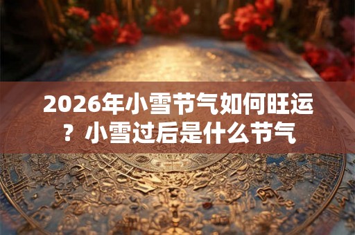 2026年小雪节气如何旺运?小雪过后是什么节气 2026年小雪节气如何旺运?小雪过后是什么节气