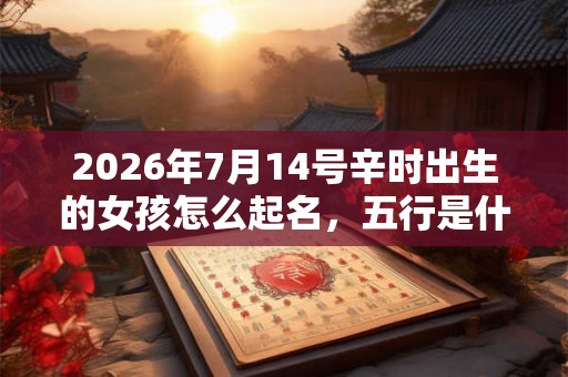 2026年7月14号辛时出生的女孩怎么起名，五行是什么？