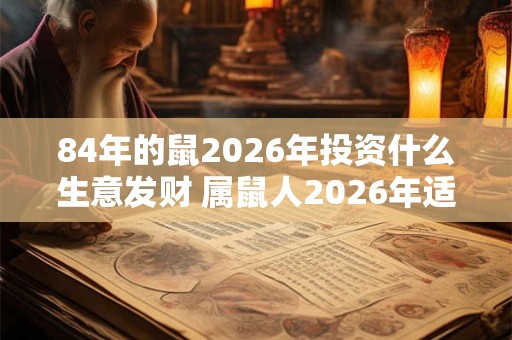 84年的鼠2026年投资什么生意发财 属鼠人2026年适合做生意吗