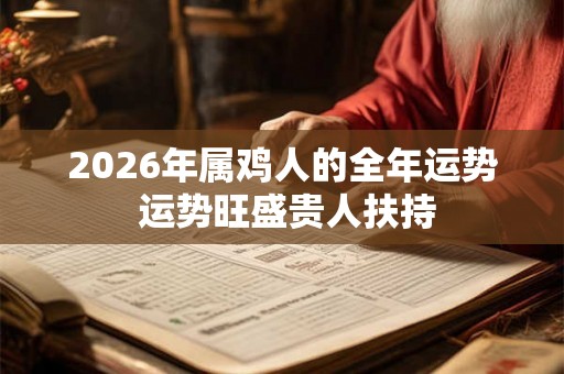 2026年属鸡人的全年运势 运势旺盛贵人扶持