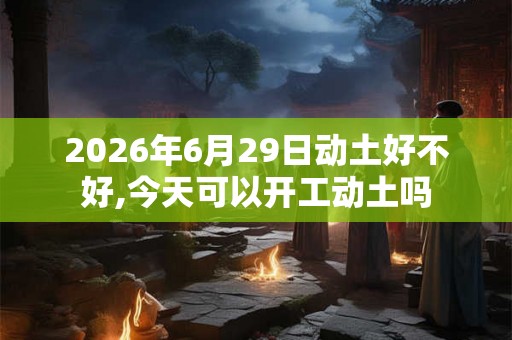 2026年6月29日动土好不好,今天可以开工动土吗