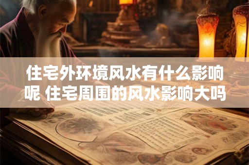 住宅外环境风水有什么影响呢 住宅周围的风水影响大吗 住宅外环境风水有什么影响呢 住宅周围的风水影响大吗