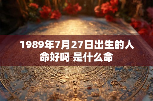 1989年7月27日出生的人命好吗 是什么命