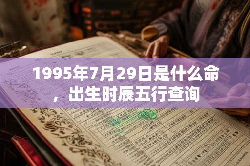 1995年7月29日是什么命,出生时辰五行查询 1995年7月29日是什么命,出生时辰五行查询