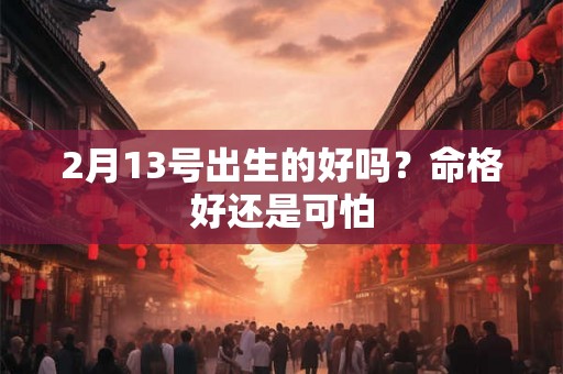 2月13号出生的好吗？命格好还是可怕