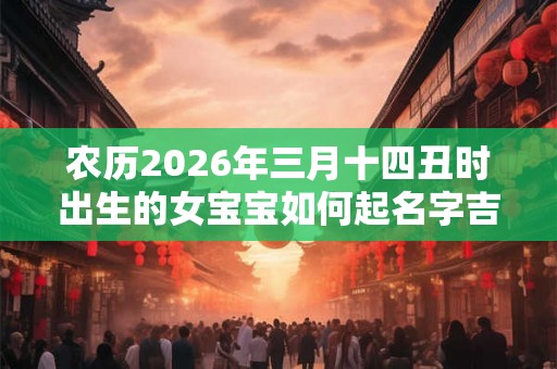 农历2026年三月十四丑时出生的女宝宝如何起名字吉祥，五行属什么