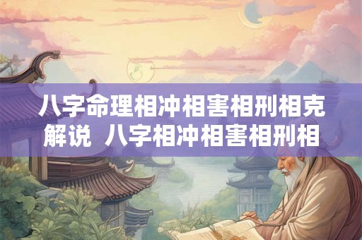 八字命理相冲相害相刑相克解说  八字相冲相害相刑相克是什么意思