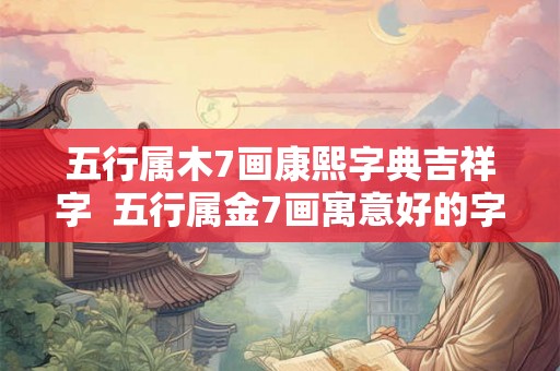 五行属木7画康熙字典吉祥字 五行属金7画寓意好的字 五行属木7画康熙字典吉祥字 五行属金7画寓意好的字