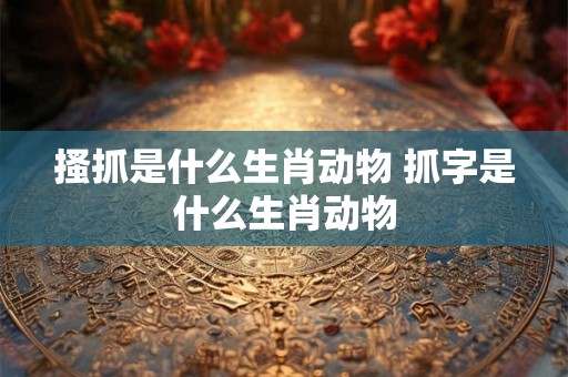 搔抓是什么生肖动物 抓字是什么生肖动物 搔抓是什么生肖动物 抓字是什么生肖动物