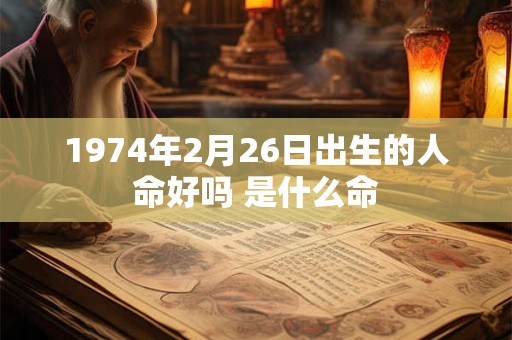 1974年2月26日出生的人命好吗 是什么命
