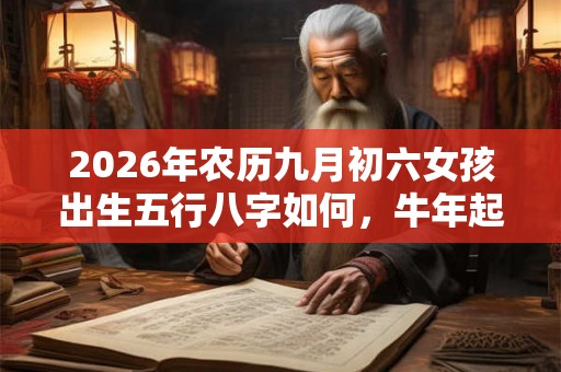 2026年农历九月初六女孩出生五行八字如何，牛年起名推荐