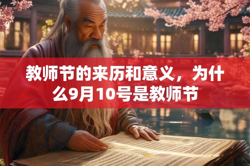 教师节的来历和意义，为什么9月10号是教师节