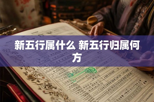 新五行属什么 新五行归属何方 新五行属什么 新五行归属何方