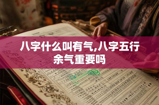 八字什么叫有气,八字五行余气重要吗