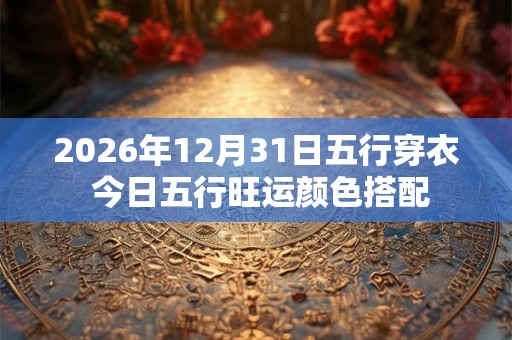 2026年12月31日五行穿衣 今日五行旺运颜色搭配 2026年12月31日五行穿衣 今日五行旺运颜色搭配