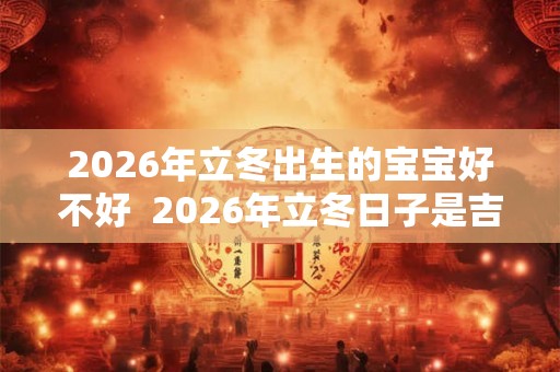 2026年立冬出生的宝宝好不好  2026年立冬日子是吉日吗