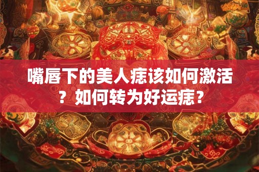 嘴唇下的美人痣该如何激活？如何转为好运痣？