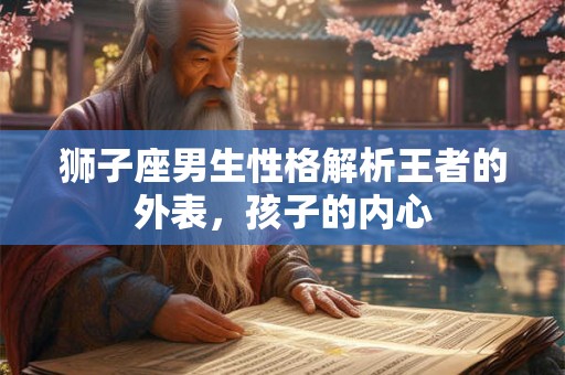 狮子座男生性格解析王者的外表，孩子的内心