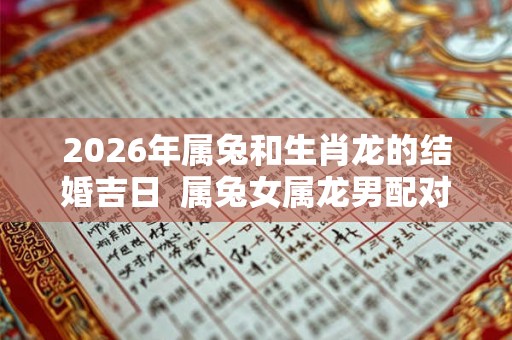 2026年属兔和生肖龙的结婚吉日  属兔女属龙男配对怎么样