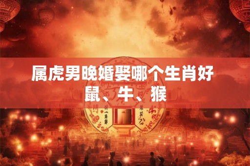 属虎男晚婚娶哪个生肖好 鼠、牛、猴 属虎男晚婚娶哪个生肖好 鼠、牛、猴