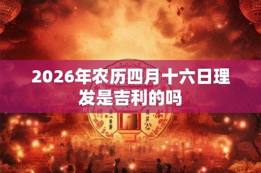 2026年农历四月十六日理发是吉利的吗