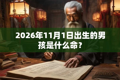 2026年11月1日出生的男孩是什么命？