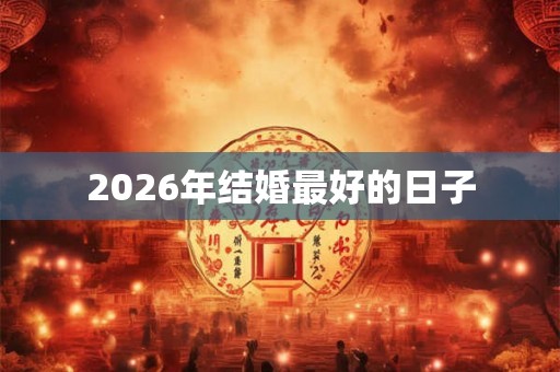 2026年结婚最好的日子