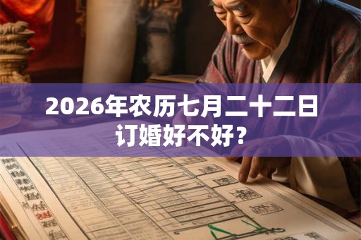 2026年农历七月二十二日订婚好不好? 2026年农历七月二十二日订婚好不好?