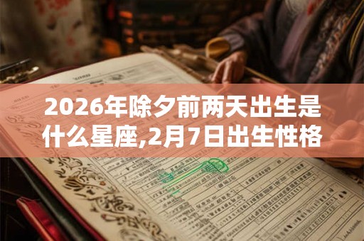 2026年除夕前两天出生是什么星座,2月7日出生性格 2026年除夕前两天出生是什么星座,2月7日出生性格