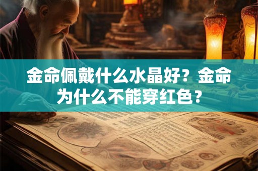 金命佩戴什么水晶好？金命为什么不能穿红色？