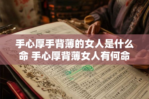 手心厚手背薄的女人是什么命 手心厚背薄女人有何命运