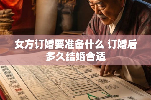 女方订婚要准备什么 订婚后多久结婚合适