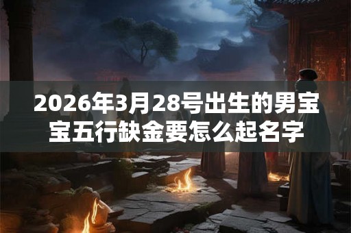 2026年3月28号出生的男宝宝五行缺金要怎么起名字 2026年3月28号出生的男宝宝五行缺金要怎么起名字