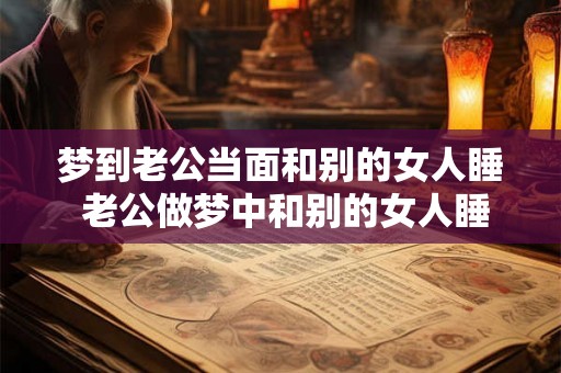梦到老公当面和别的女人睡 老公做梦中和别的女人睡了