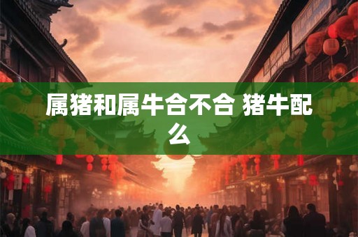属猪和属牛合不合 猪牛配么