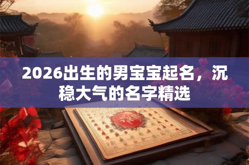 2026出生的男宝宝起名,沉稳大气的名字精选 2026出生的男宝宝起名,沉稳大气的名字精选