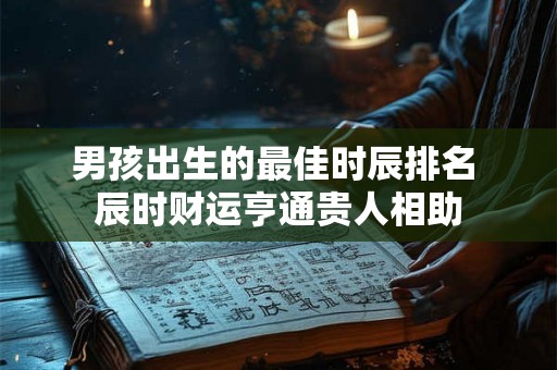 男孩出生的最佳时辰排名 辰时财运亨通贵人相助
