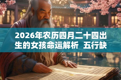 2026年农历四月二十四出生的女孩命运解析  五行缺什么