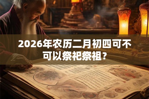 2026年农历二月初四可不可以祭祀祭祖？