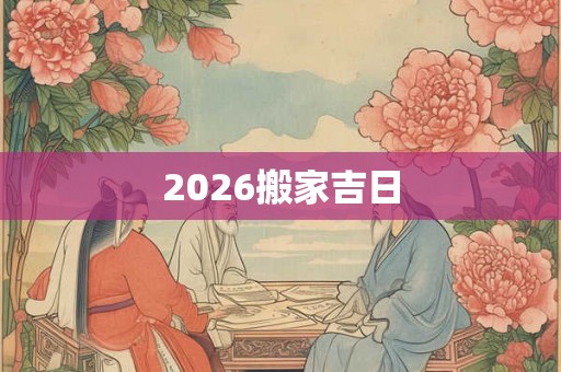 2026搬家吉日
