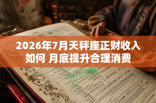 2026年7月天秤座正财收入如何 月底提升合理消费