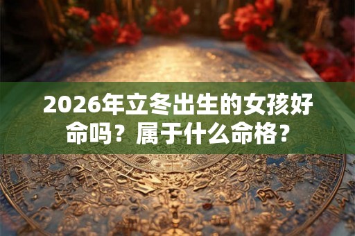 2026年立冬出生的女孩好命吗？属于什么命格？