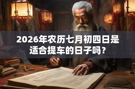 2026年农历七月初四日是适合提车的日子吗? 2026年农历七月初四日是适合提车的日子吗?