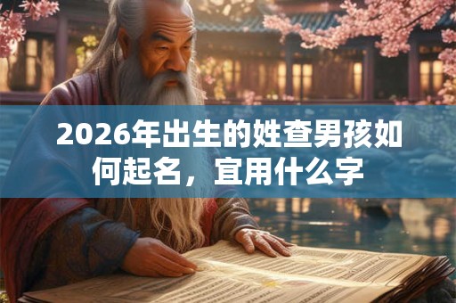 2026年出生的姓查男孩如何起名，宜用什么字