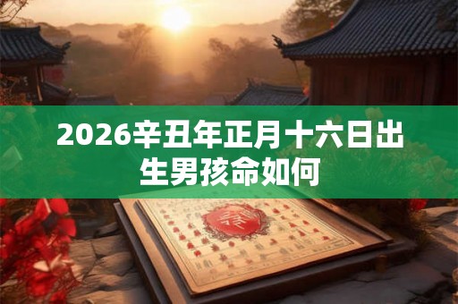 2026辛丑年正月十六日出生男孩命如何