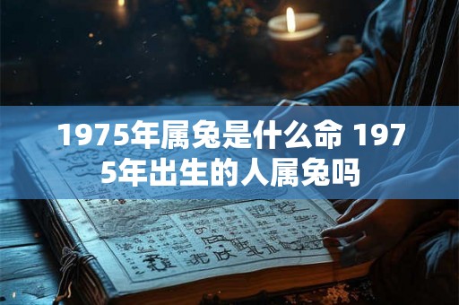 1975年属兔是什么命 1975年出生的人属兔吗 1975年属兔是什么命 1975年出生的人属兔吗