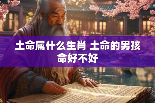 土命属什么生肖 土命的男孩命好不好