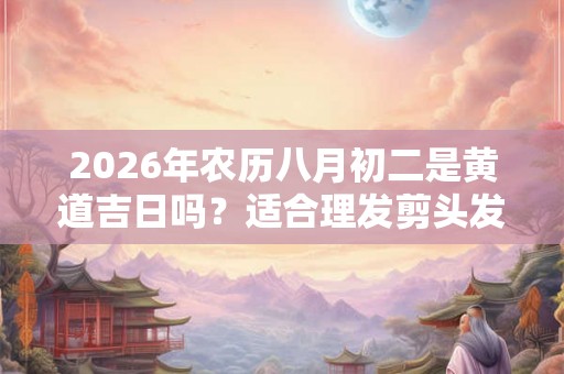 2026年农历八月初二是黄道吉日吗？适合理发剪头发吗？