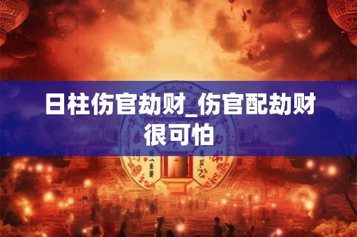 日柱伤官劫财_伤官配劫财很可怕