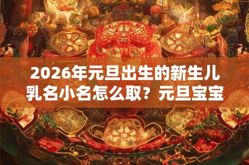 2026年元旦出生的新生儿乳名小名怎么取？元旦宝宝小名推荐